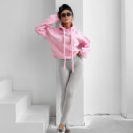 Bluza damska OLAVOGA FROST LAYER pudrowy róż