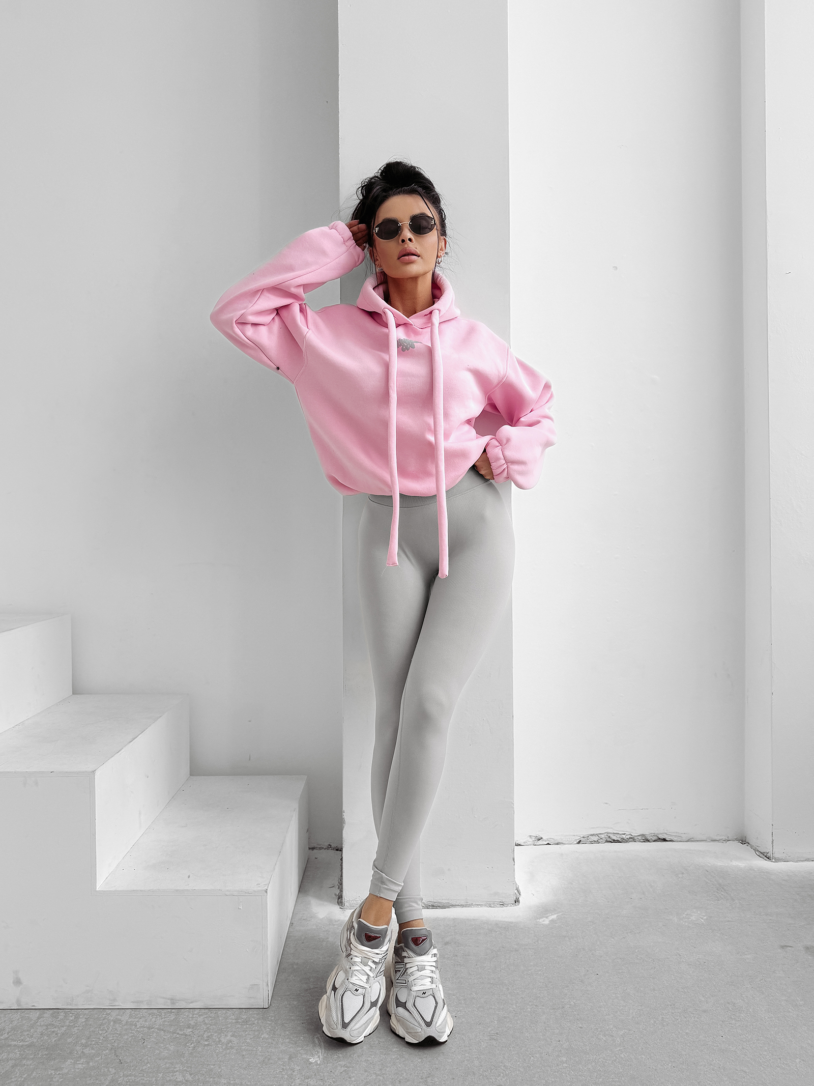 Bluza damska OLAVOGA FROST LAYER pudrowy róż Bluza damska OLAVOGA FROST LAYER pudrowy róż