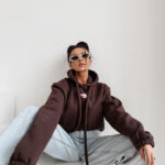 Bluza damska OLAVOGA FROST LAYER brązowa