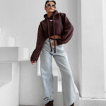 Bluza damska OLAVOGA FROST LAYER brązowa