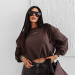 Bluza damska OLAVOGA GRAV brązowa