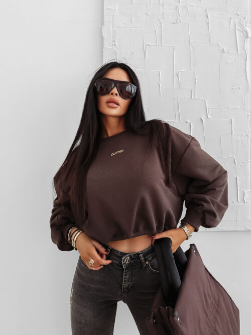 Bluza damska OLAVOGA GRAV brązowa