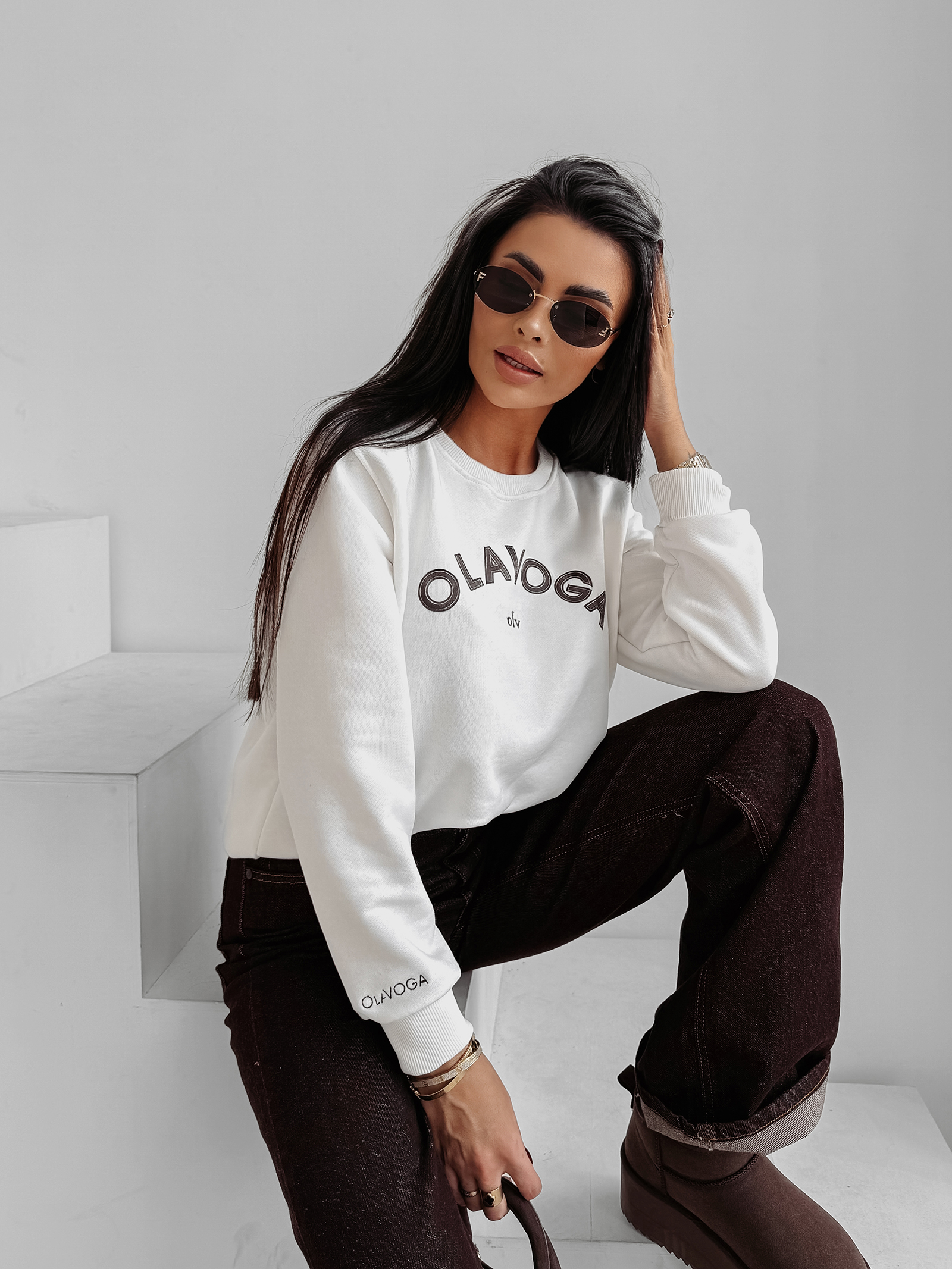 Bluza damska OLAVOGA GROV ecru