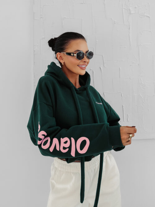 Bluza damska OLAVOGA PURE COMFORT ciemna zieleń