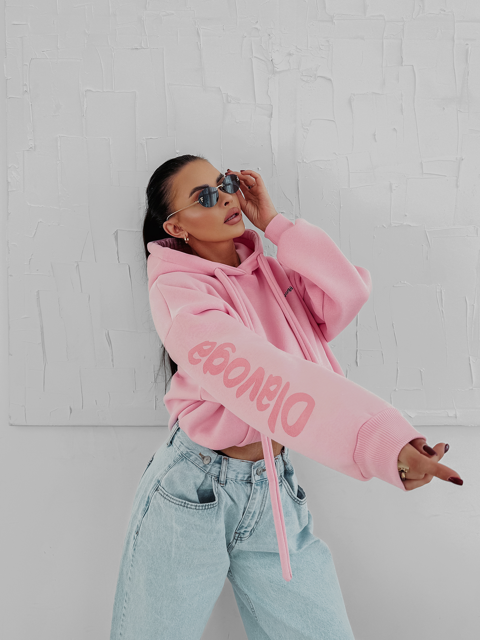 Bluza damska OLAVOGA PURE COMFORT pudrowy róż