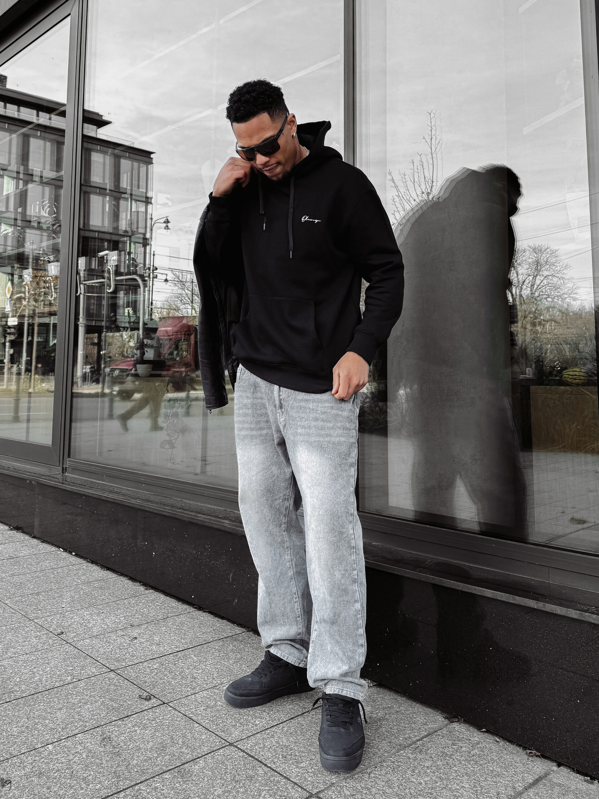 Bluza męska OLAVOGA TAZON czarna