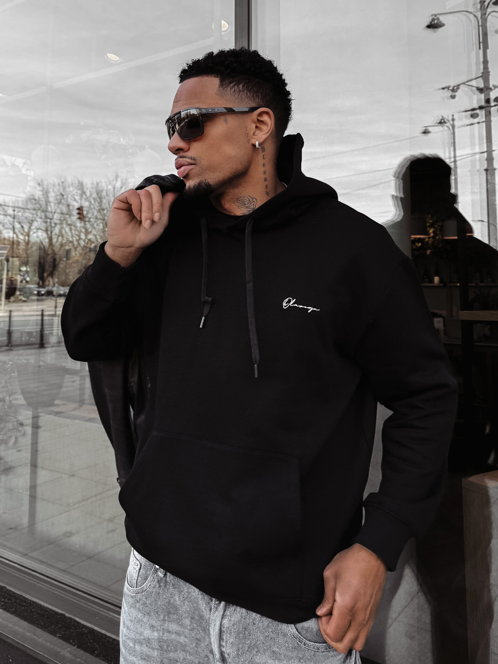 Bluza męska OLAVOGA TAZON czarna