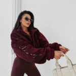 Bluza damska OLAVOGA TEDI bordowa