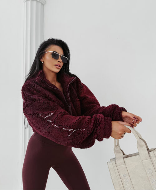 Bluza damska OLAVOGA TEDI bordowa