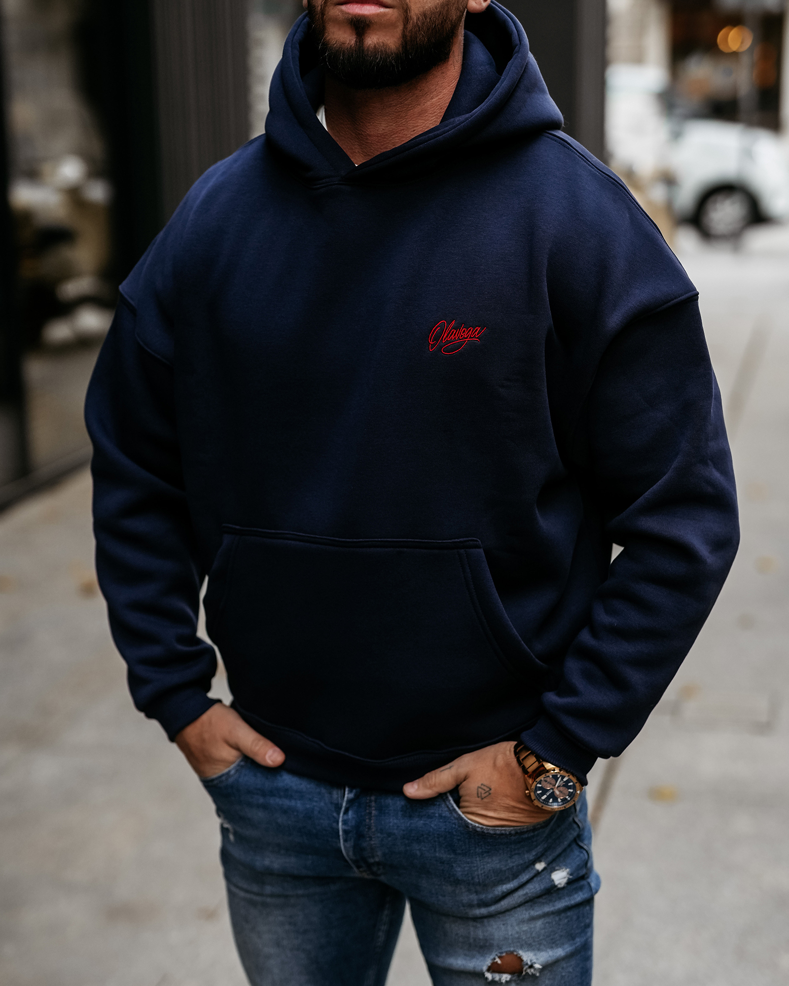 Bluza męska OLAVOGA UNIT granatowa