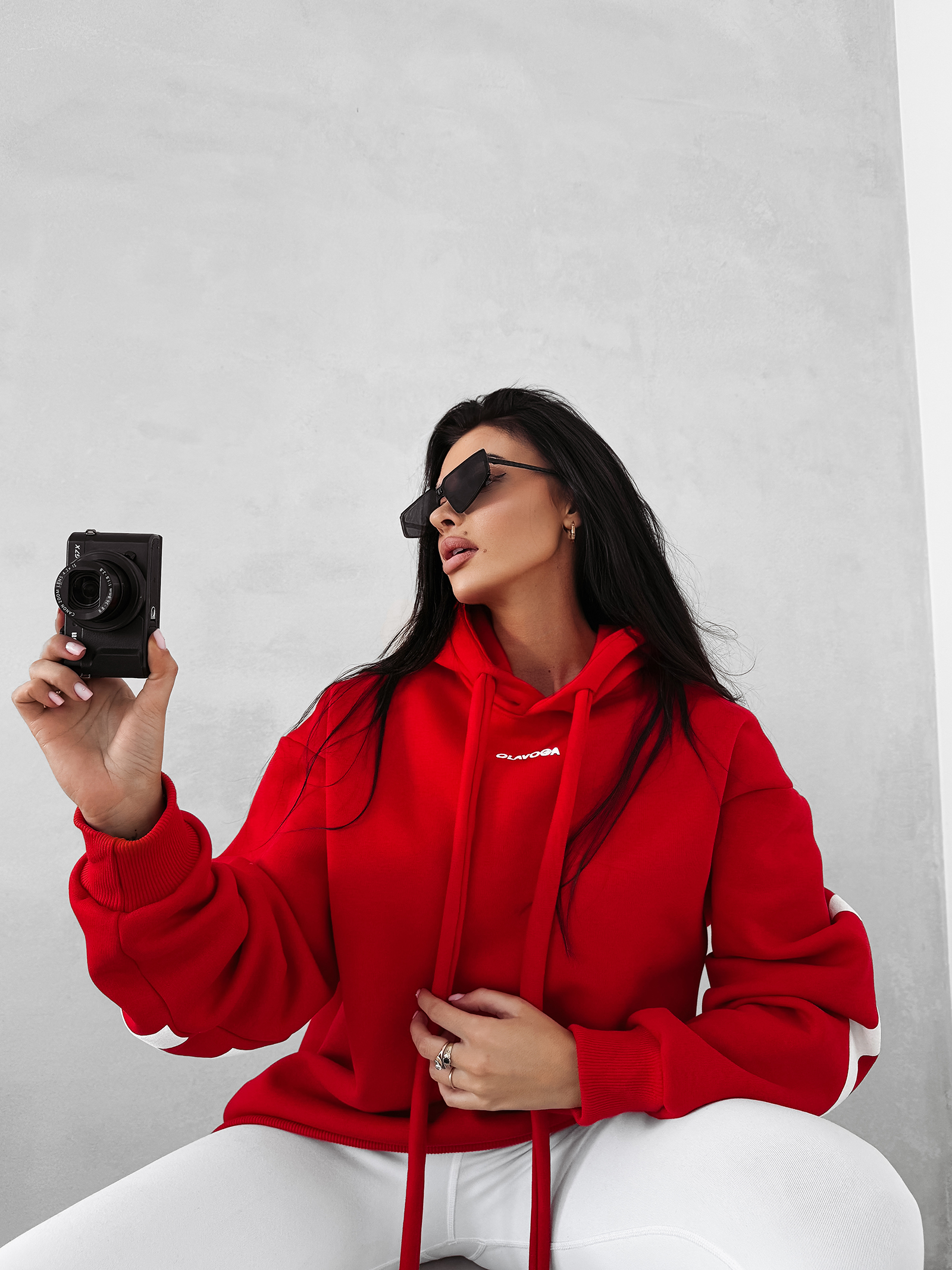 Bluza damska OLAVOGA VINTA czerwona