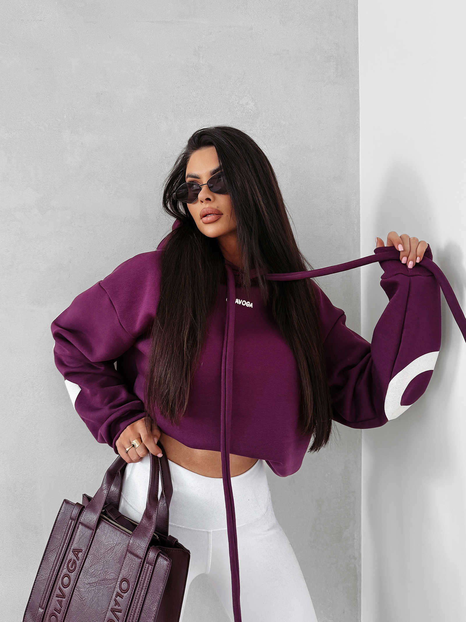 Bluza damska OLAVOGA VINTA fioletowa Bluza damska OLAVOGA VINTA fioletowa