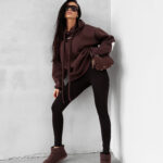 Bluza damska OLAVOGA VINTA czekoladowa