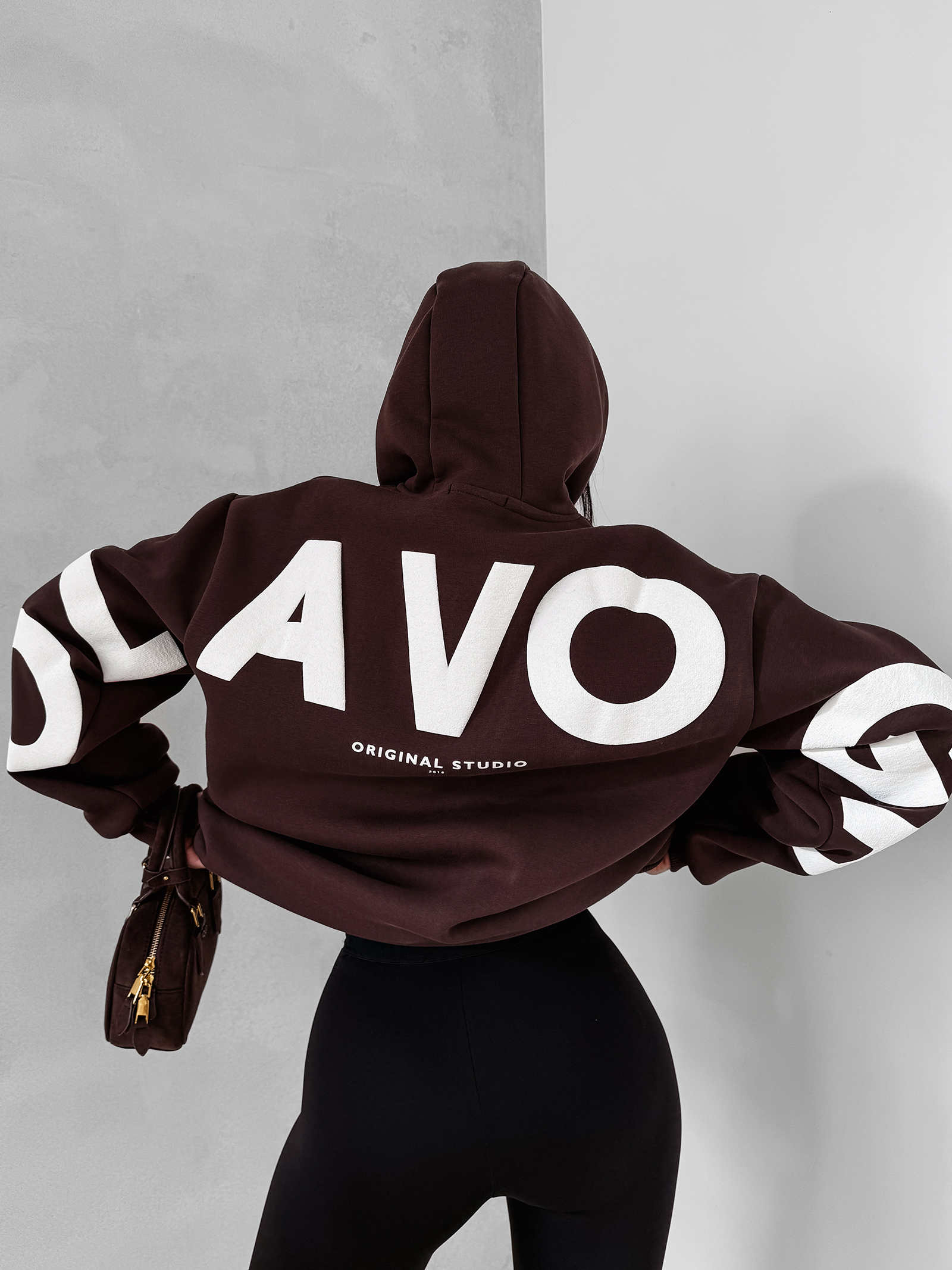 Bluza damska OLAVOGA VINTA czekoladowa