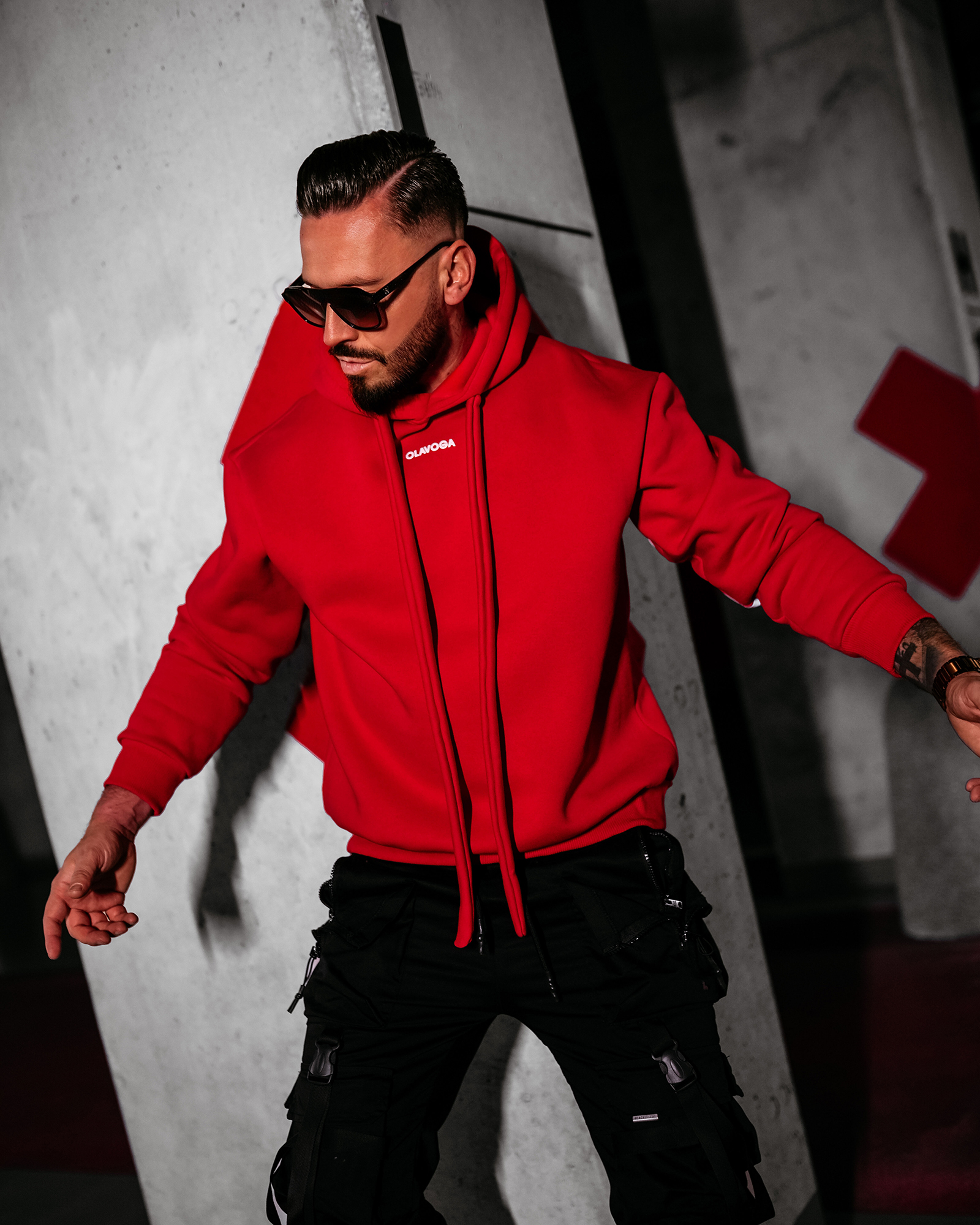 Bluza męska OLAVOGA VINTA czerwona