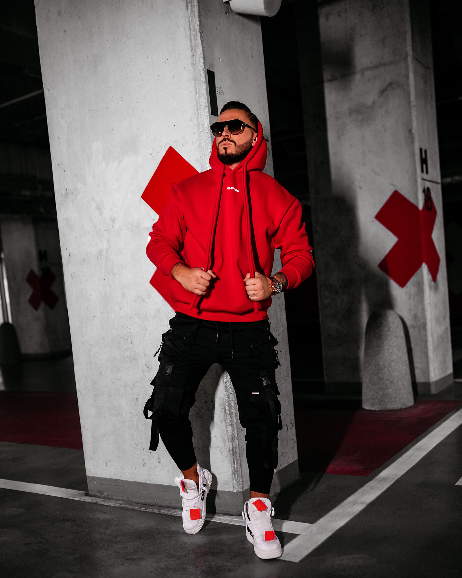 Bluza męska OLAVOGA VINTA czerwona