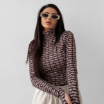 Bluzka damska OLAVOGA COREFIELD brązowa