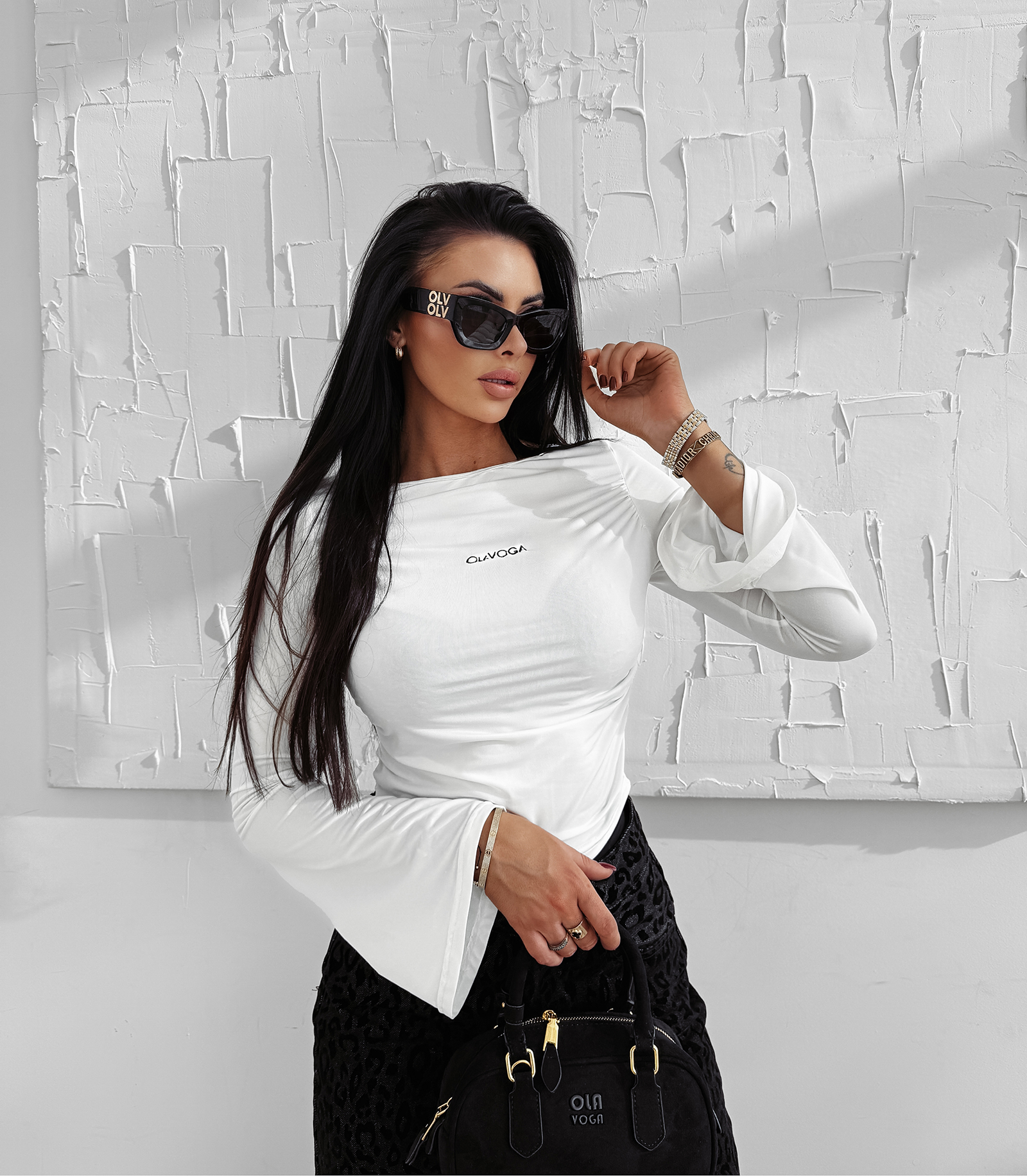 Bluzka damska OLAVOGA LOTUS ecru