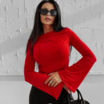 Bluzka damska OLAVOGA LOTUS czerwona