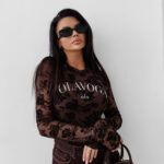 Bluzka damska OLAVOGA SEPIA brązowa