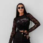 Bluzka damska OLAVOGA SEPIA czarna