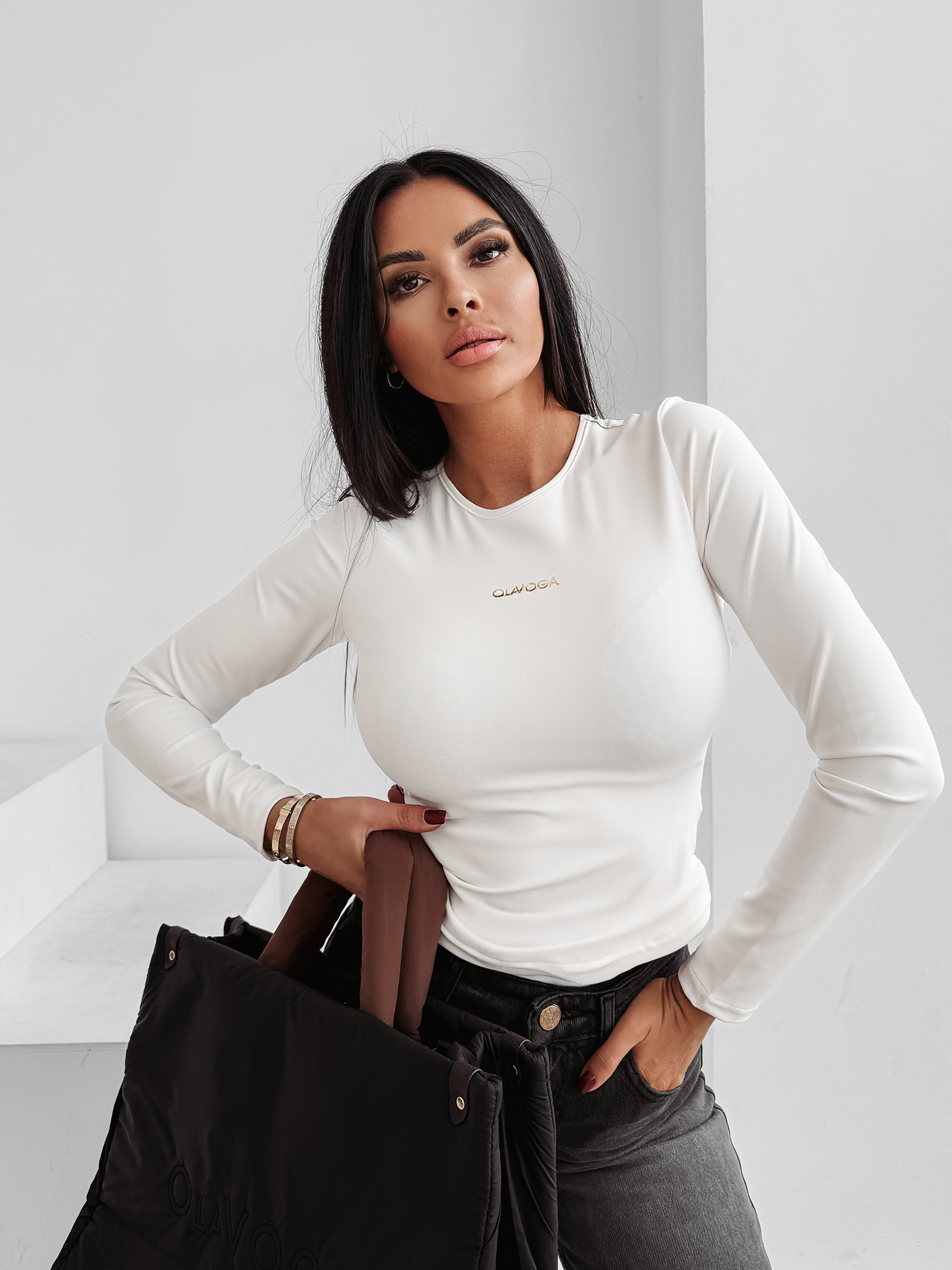 Bluzka damska OLAVOGA SIMBI ecru