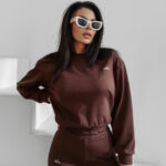 Komplet damski OLAVOGA MOSSEIL czekoladowy