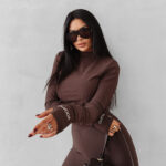 Komplet damski OLAVOGA RISALITO brązowy