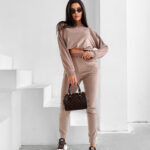 Komplet damski OLAVOGA VELVET ASH latte