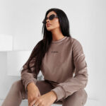 Komplet damski OLAVOGA VELVET ASH latte