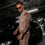 Komplet męski OLAVOGA VELVET ASH latte