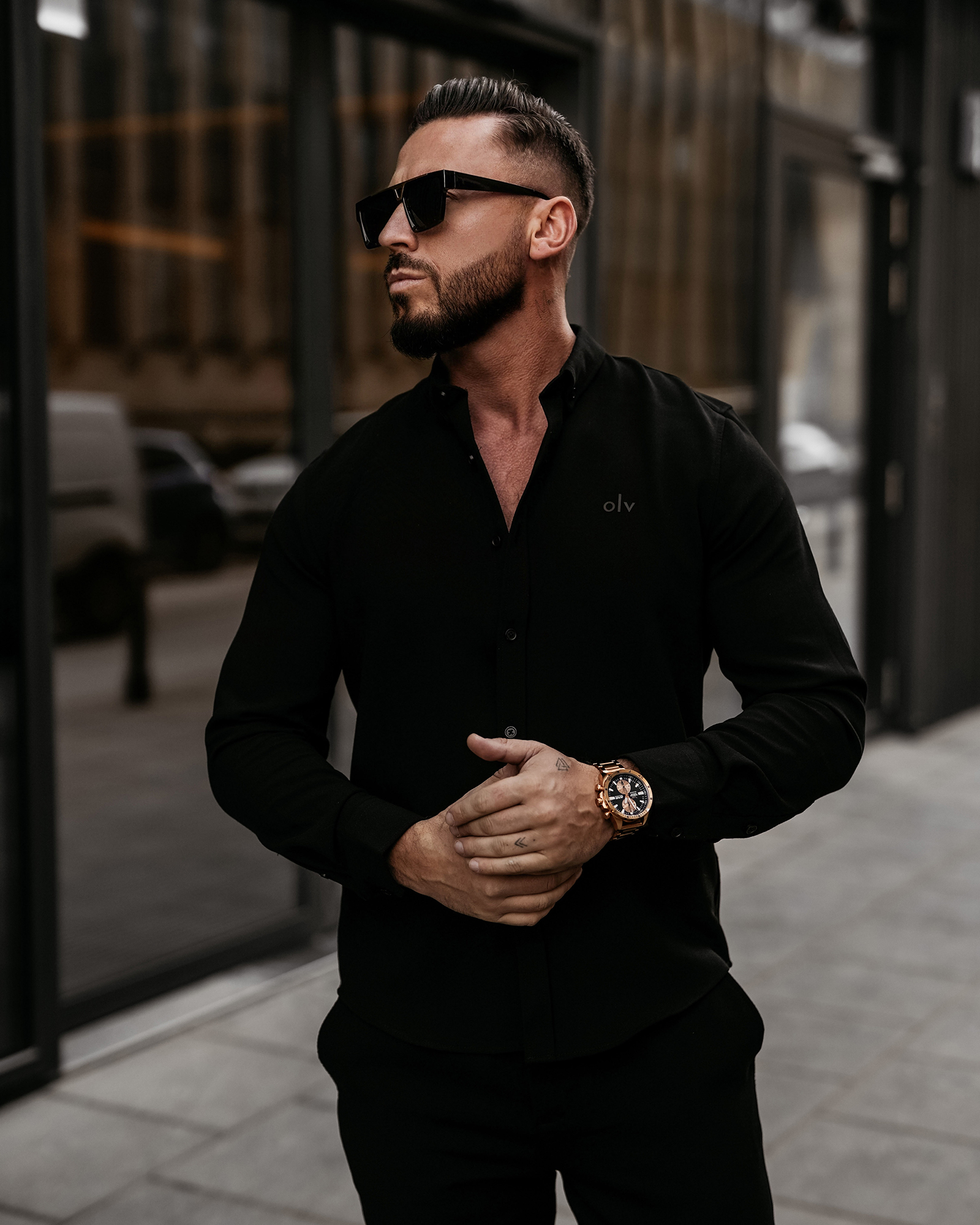 Komplet męski OLAVOGA VIRETIO czarny Komplet męski OLAVOGA VIRETIO czarny