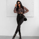 Koszula damska OLAVOGA WILD EDGE w panterkę