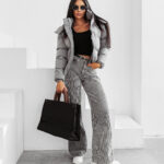 Kurtka damska OLAVOGA LUAGE szara