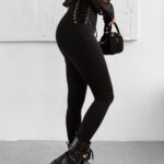 Legginsy przylegające OLAVOGA FADED czarne