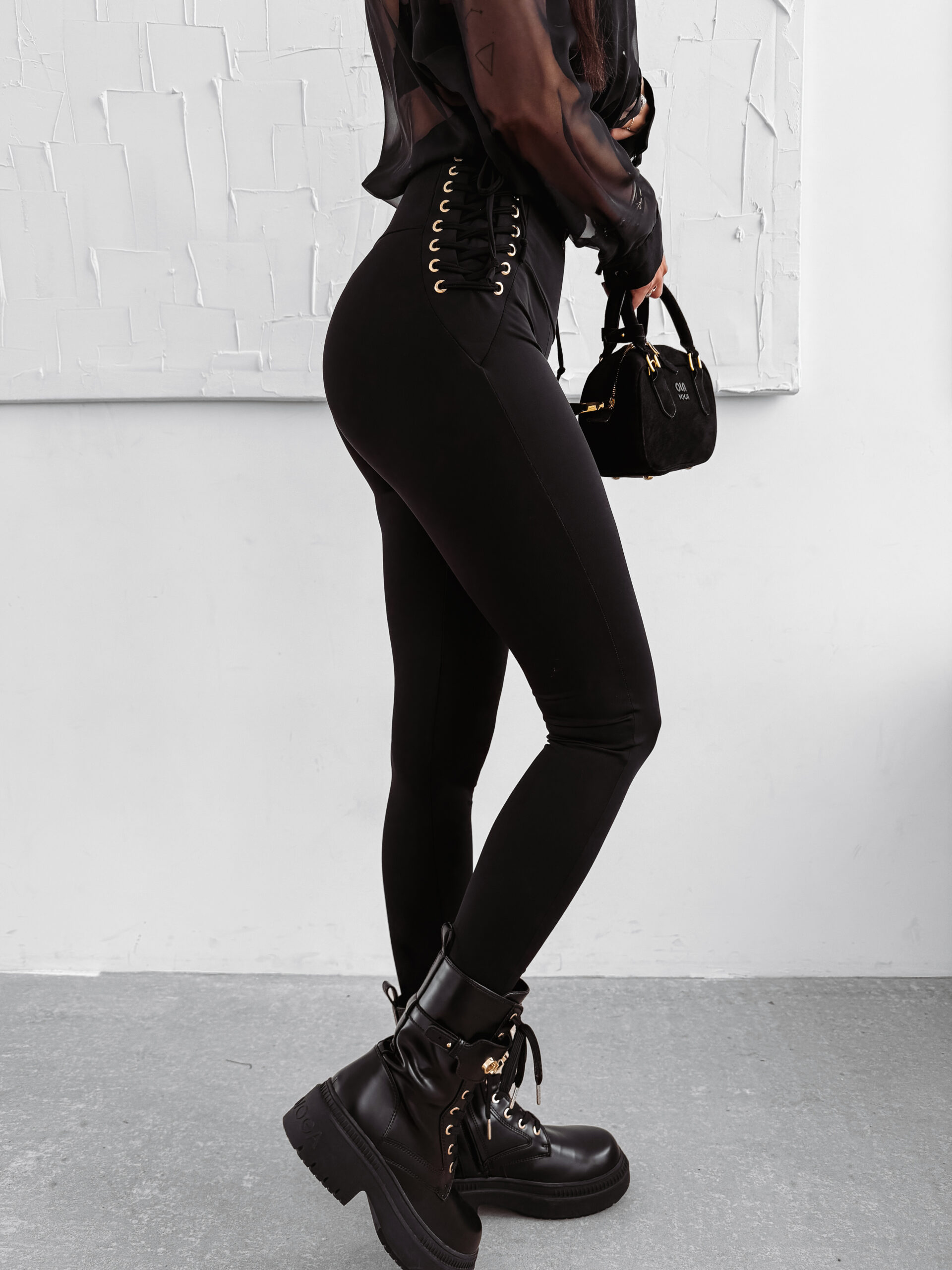 Legginsy przylegające OLAVOGA FADED czarne