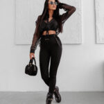 Legginsy przylegające OLAVOGA FADED czarne