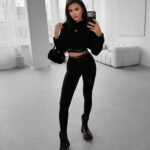 Legginsy damskie OLAVOGA LUNARI czarne