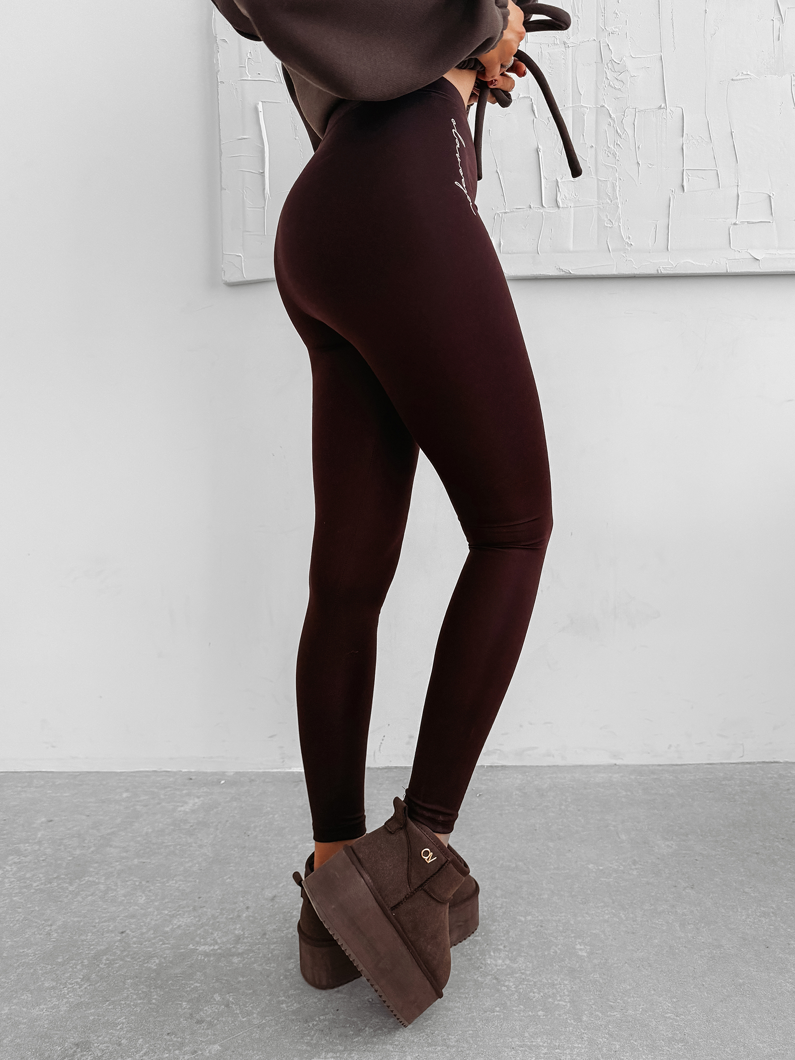 Legginsy modelujące OLAVOGA SOLIN brązowe