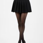 Rajstopy damskie czarne matowe z efektem weluru 40DEN