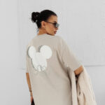 T-shirt damski OLAVOGA BESCO szary