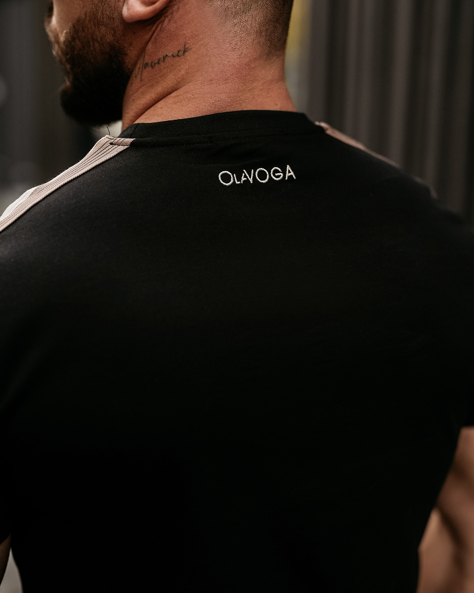 T-shirt męski OLAVOGA FLYRAIC czarny T-shirt męski OLAVOGA FLYRAIC czarny