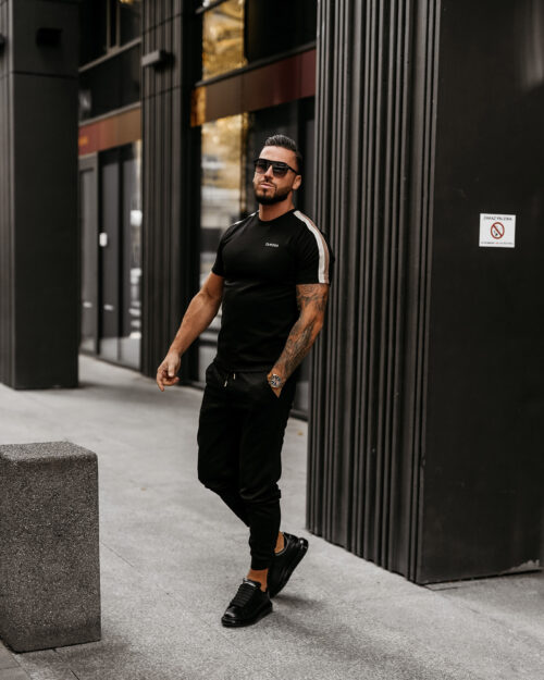 T-shirt męski OLAVOGA FLYRAIC czarny