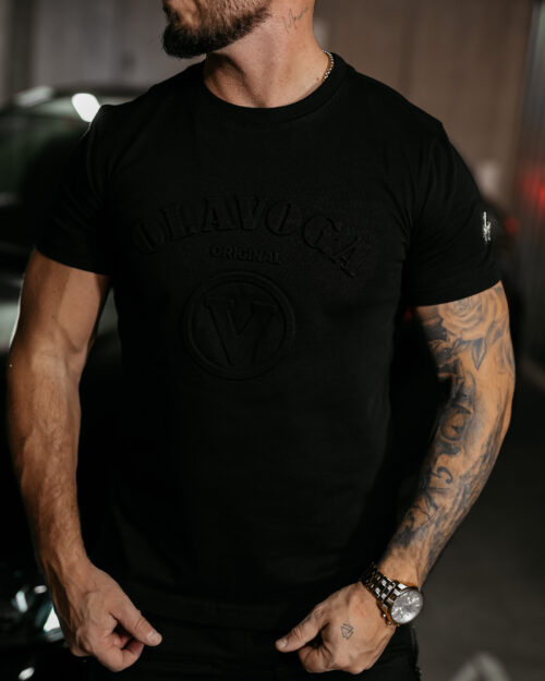 T-shirt męski OLAVOGA RAVEN czarny