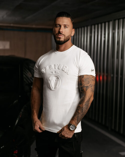 T-shirt męski OLAVOGA RAVEN ecru