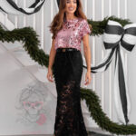 Bluzka cekinowa Lumi Flare różowa