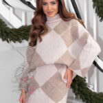 Komplet sweterkowy Silk Touch set beżowy