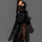 Sukienka z tafty z koronkowymi dodatkami NB Cindyrella Night czarna