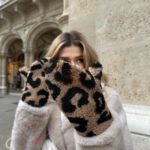 Rękawiczki owieczka Sheep karmelowe