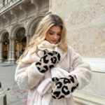 Rękawiczki baranki LeoSheep beżowe